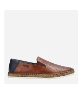 Rieker Leather Loafers- Cognac B5279-24